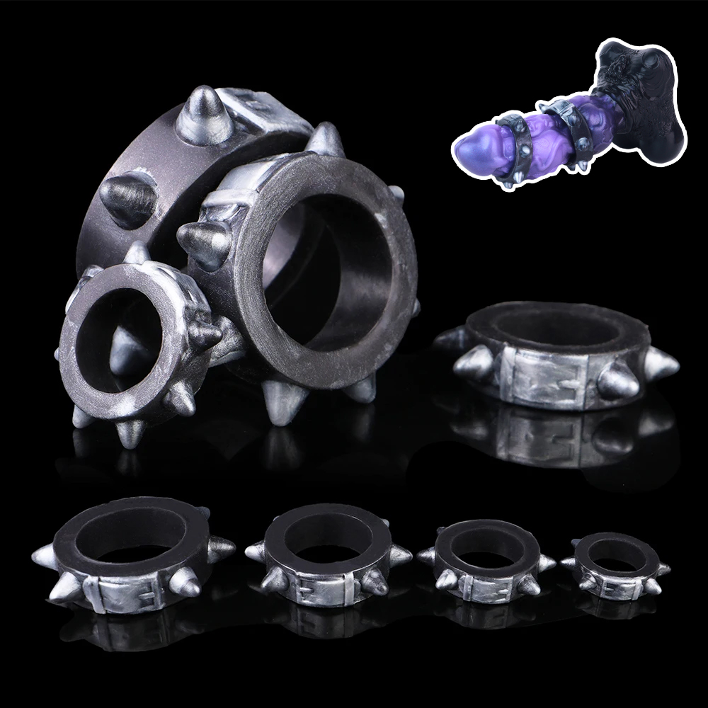 Couple Ring Set - YOCY Male Penis Rings Set Rivet-shaped