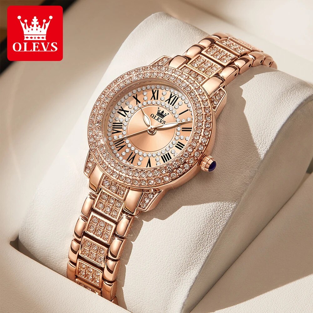 Jewelry Watches Women - OLEVS 9943 Luxury All Diamond Original