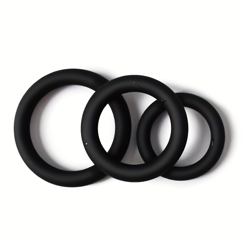 Couple Ring Set - 3PCS Silicone Penis Rings Set Delay