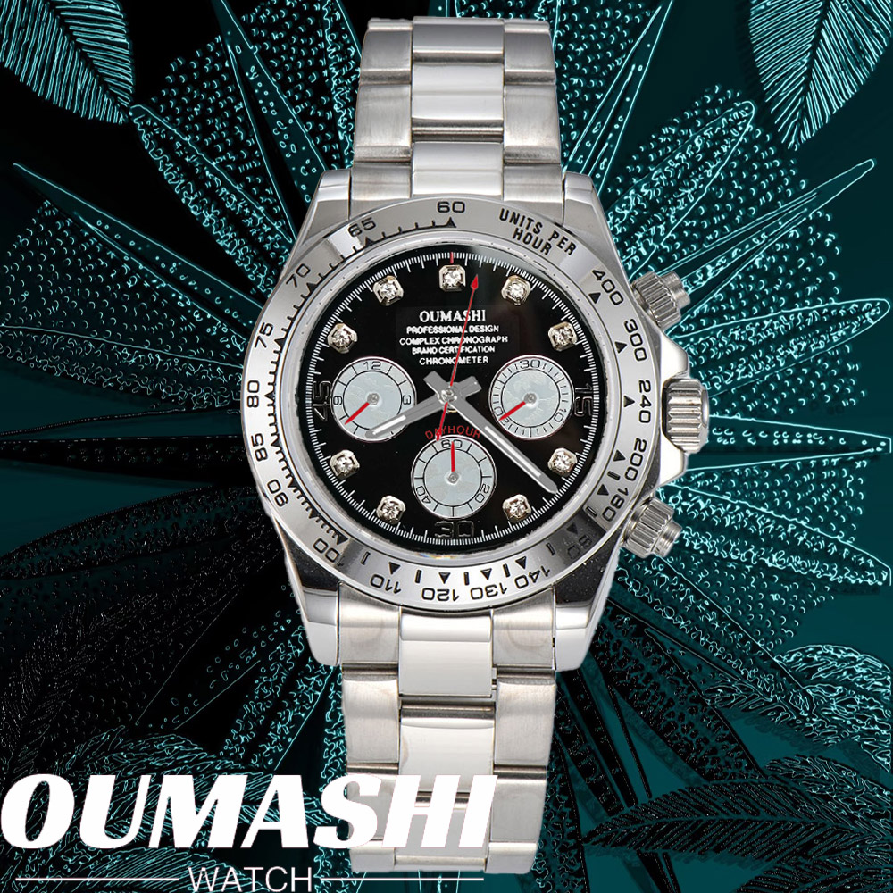 Leather Bracelet - Luxury VK63 WATCH 39mm quartz Chronograph