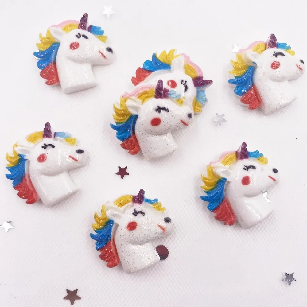 Paradise Jewelry & Watches Llc Miami - 20PCS Painted Kawaii Resin Glitter Colorful