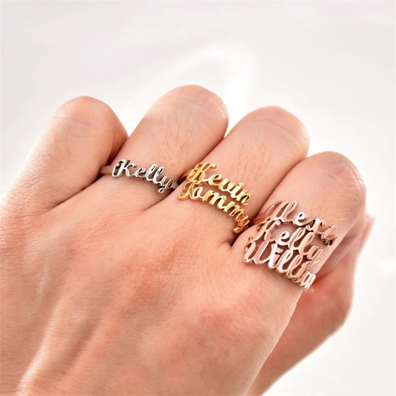 Couple Ring Set - Family Rings for Men Women Custom
