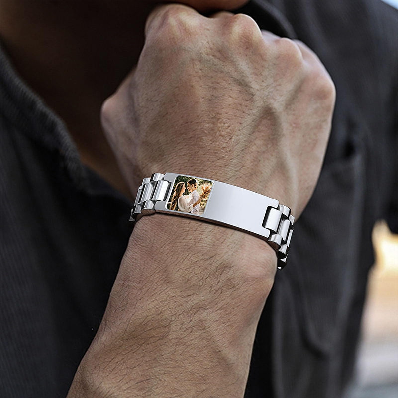 Custom Picture Text Bracelet W - Jewelry Style Watches recension och pris