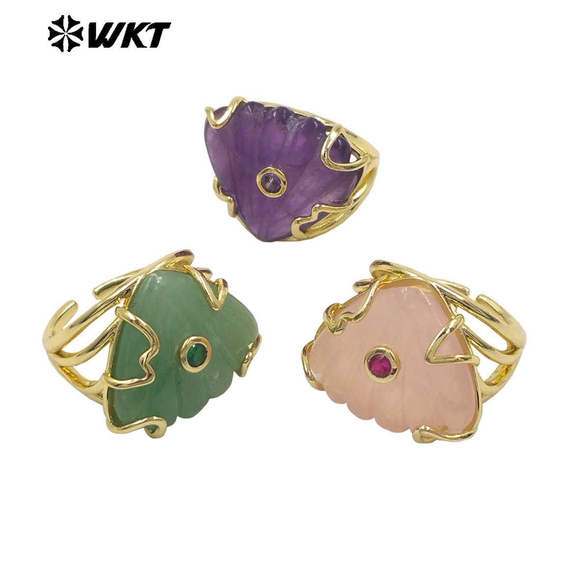 WT-R614 Triangle Shape Colored - Turquoise Stone Ring recension och pris