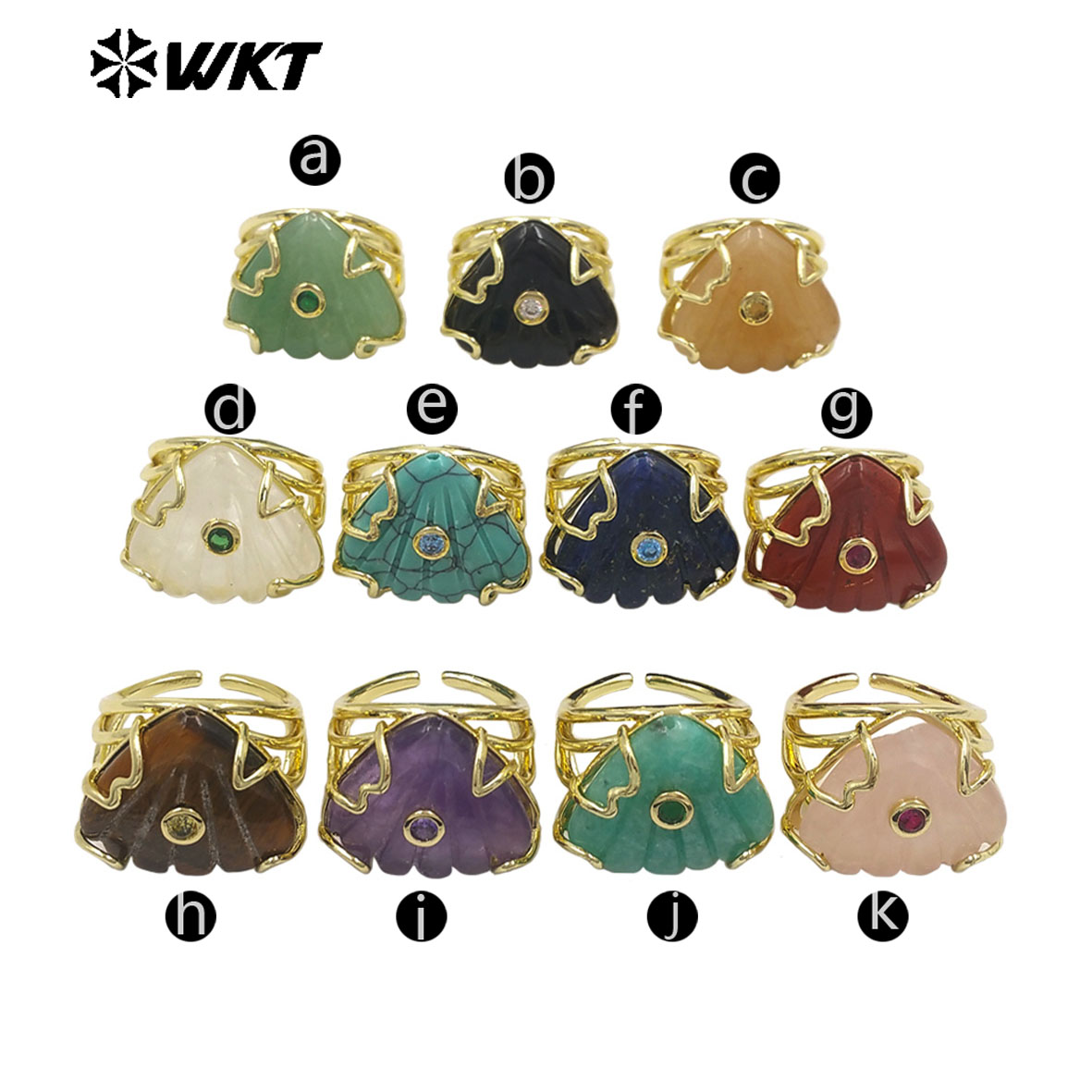 WT-R614 Triangle Shape Colored - Turquoise Stone Ring recension och pris