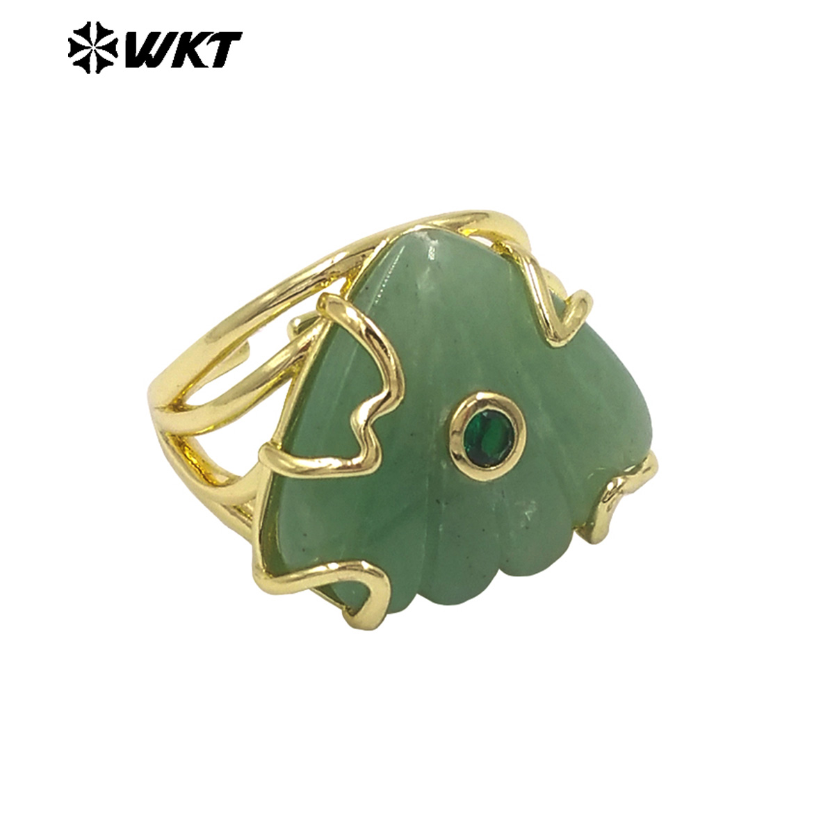 WT-R614 Triangle Shape Colored - Turquoise Stone Ring recension och pris