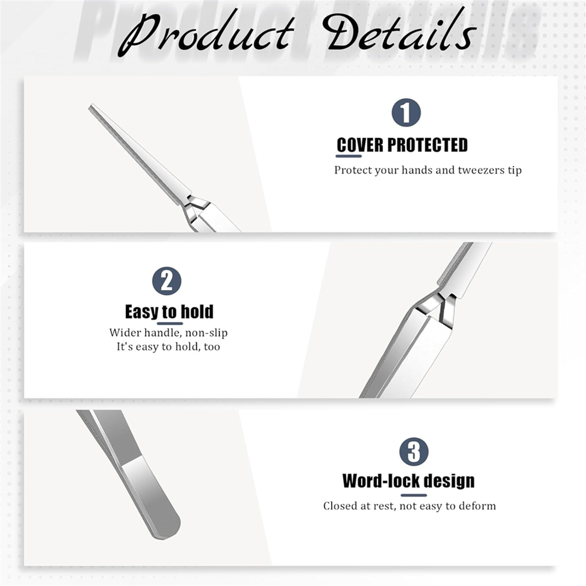 Craft Tweezers, 6 Pieces Locki - Jewelry Making Watches recension och pris