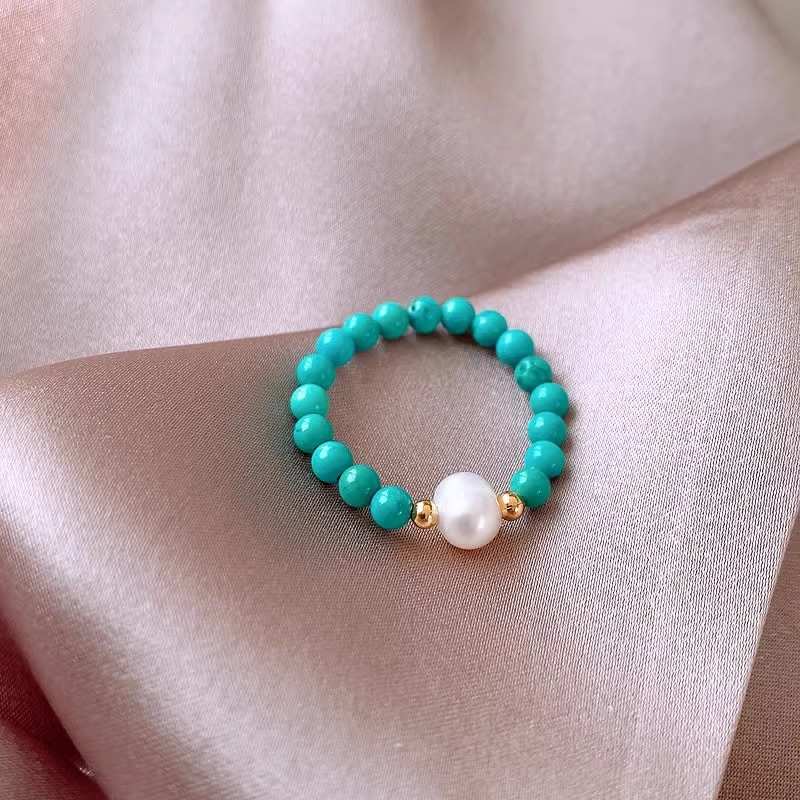 New Arrival Trendy Natural Fre - Turquoise Stone Ring recension och pris