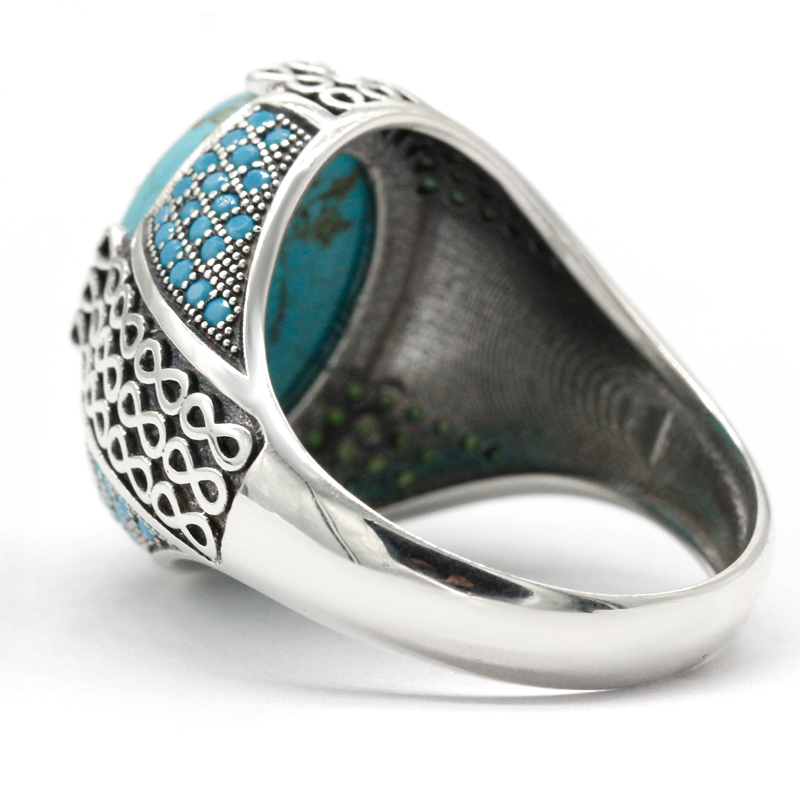 Natural Turquoise Stone Ring F - Turquoise Stone Ring recension och pris