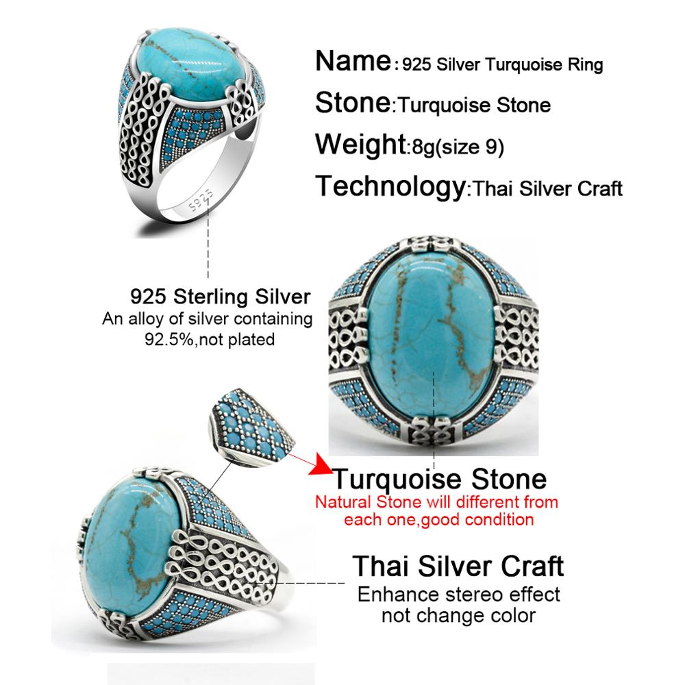 Natural Turquoise Stone Ring F - Turquoise Stone Ring recension och pris