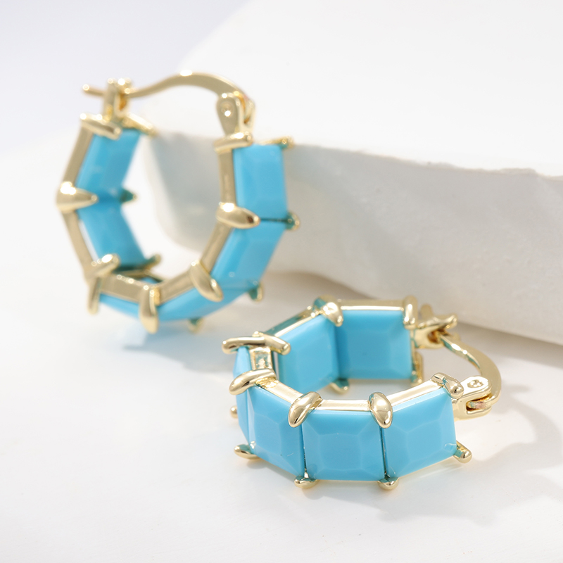 Fashion Classic Turquoise Chec - Turquoise Stone Ring recension och pris