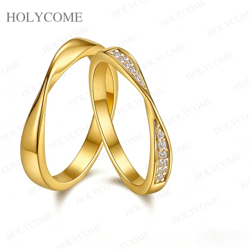 Moissanite Couple Rings 925 St - Couple Ring Set recension och pris