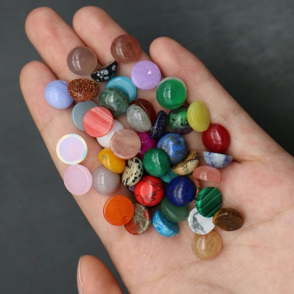 5 Pcs Cabochon Natural Stone B - Turquoise Stone Ring recension och pris