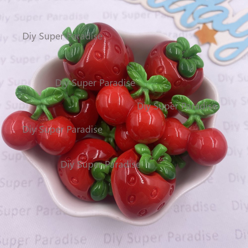 8PCS Resin Kawaii Colorful Red - Paradise Jewelry & Watches Llc Miami recension och pris