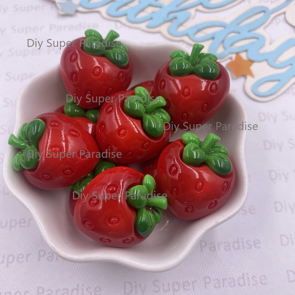 8PCS Resin Kawaii Colorful Red - Paradise Jewelry & Watches Llc Miami recension och pris
