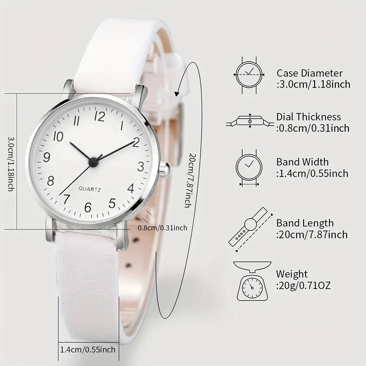 2pcs/set Casual Fashion Quartz - Jewelry Watches Women recension och pris