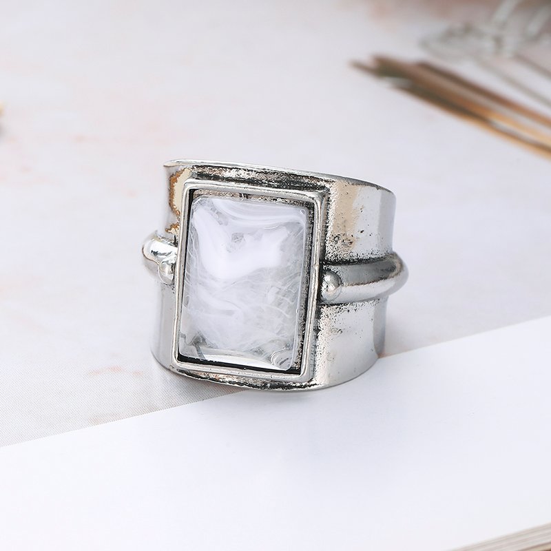 Vintage Bohemian Wide Ring Sui - Turquoise Stone Ring recension och pris