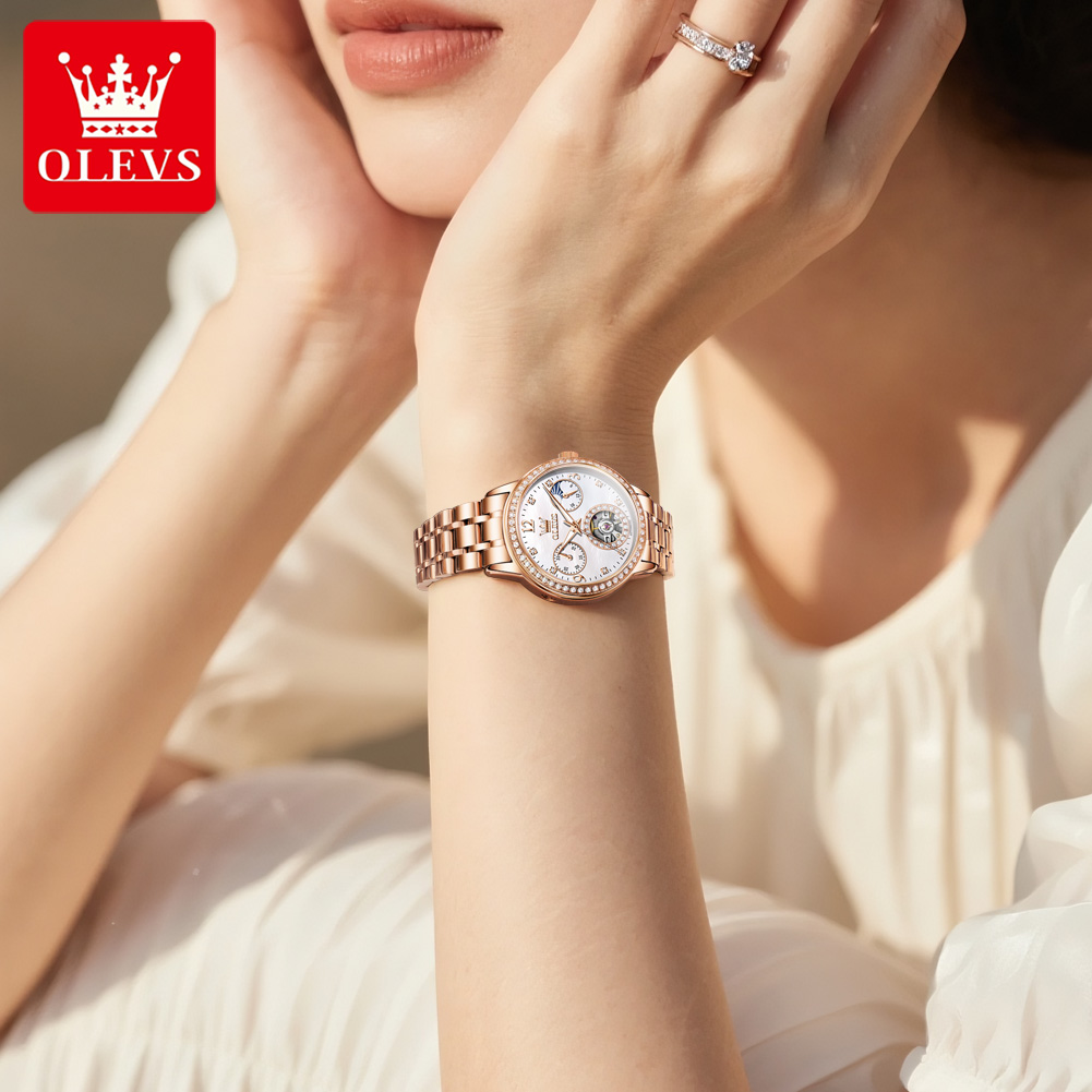 OLEVS Women's Watches Top Bran - Leather Bracelet recension och pris