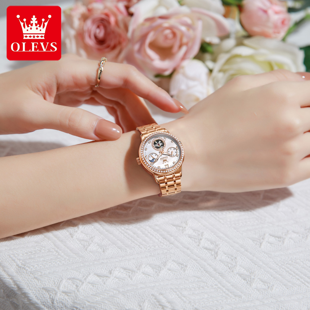 OLEVS Women's Watches Top Bran - Leather Bracelet recension och pris