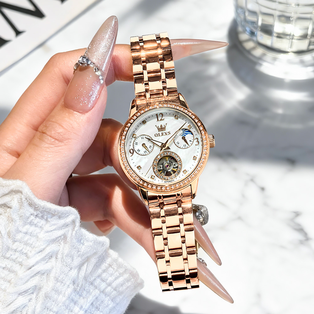OLEVS Women's Watches Top Bran - Leather Bracelet recension och pris