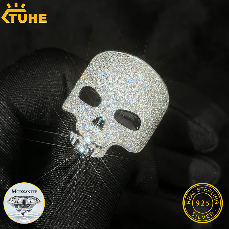 TUHE Unisex 925 Silver Skeleto - Couple Ring Set recension och pris