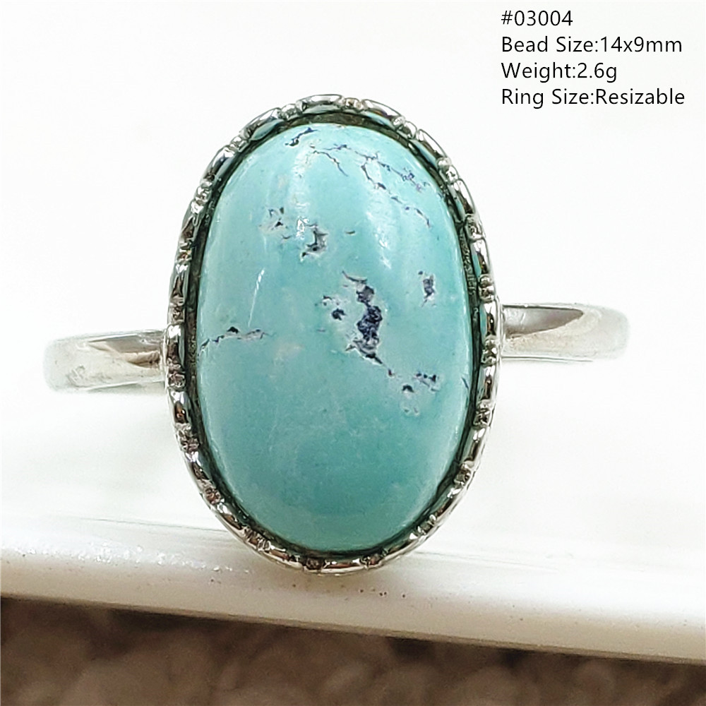 Natural Green Turquoise Adjust - Turquoise Stone Ring recension och pris