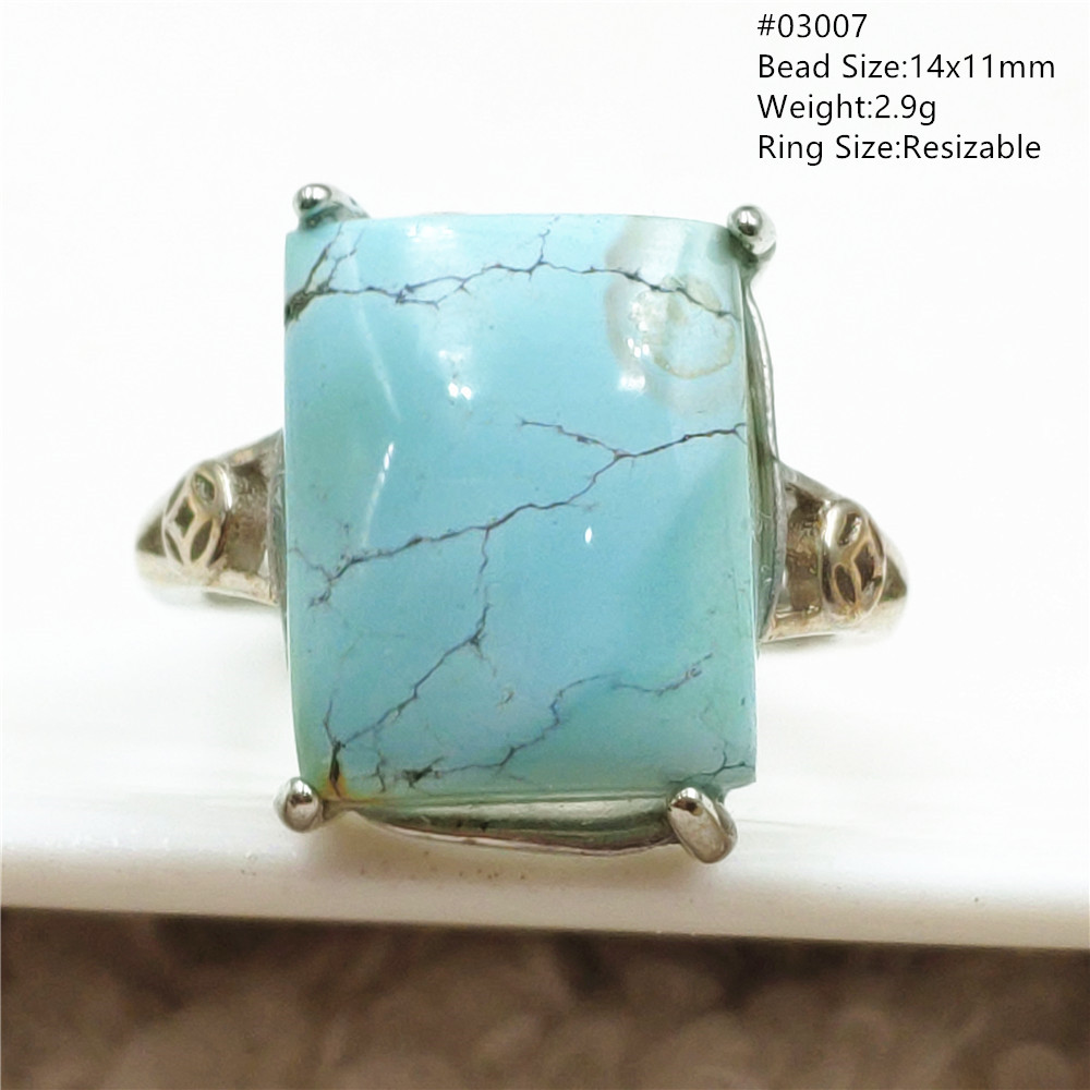 Natural Green Turquoise Adjust - Turquoise Stone Ring recension och pris