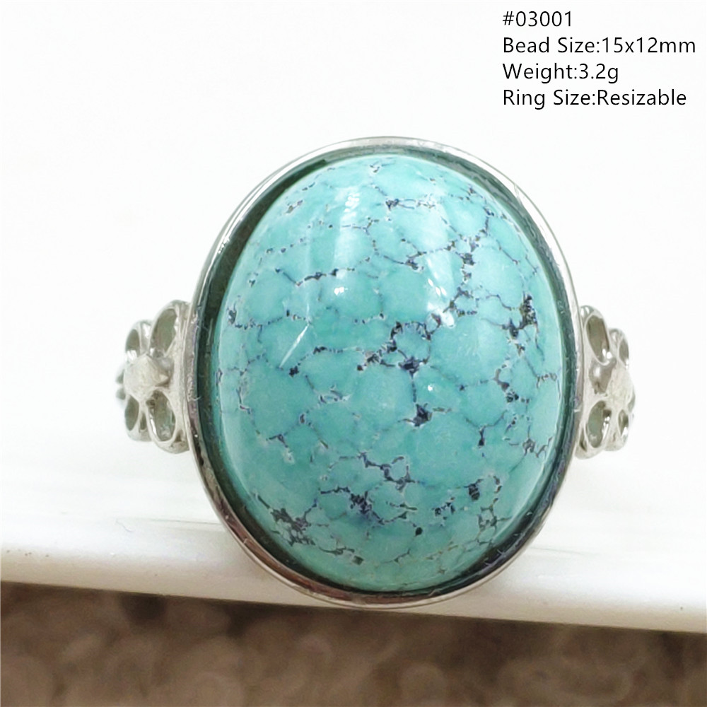 Natural Green Turquoise Adjust - Turquoise Stone Ring recension och pris